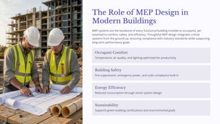 Innovative MEP Design for High-Performance, Sustainable Buildings | PDF