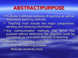 Innovative methods in teaching English | PPT