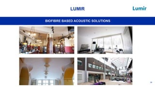34
LUMIR
BIOFIBRE BASED ACOUSTIC SOLUTIONS
 