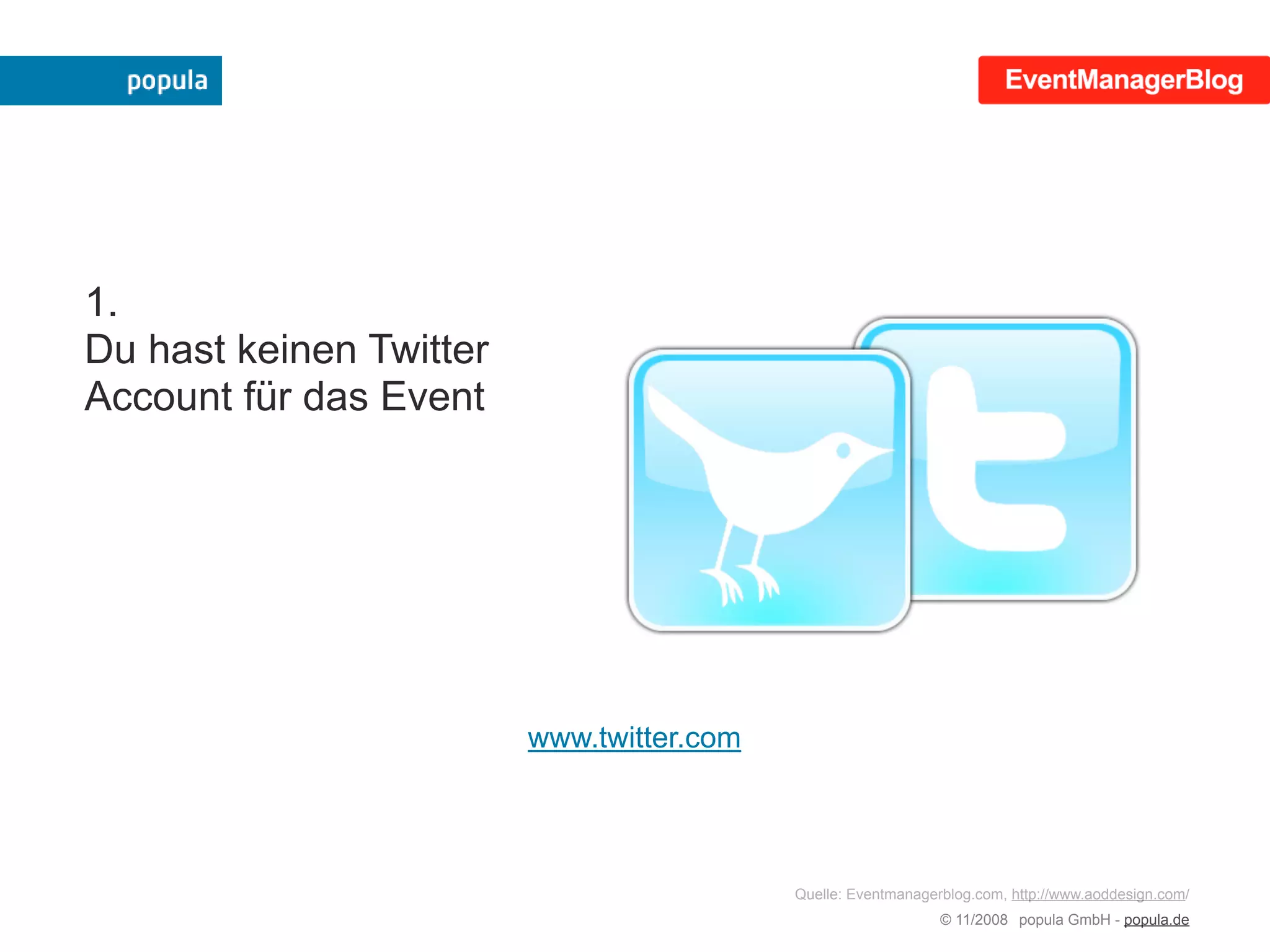 Mehr Erfolg mit der eigenen Veranstaltung!