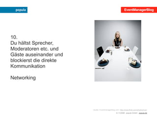 Mehr Erfolg mit der eigenen Veranstaltung!