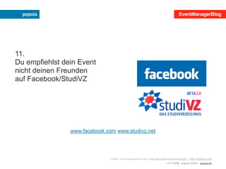 Mehr Erfolg mit der eigenen Veranstaltung!