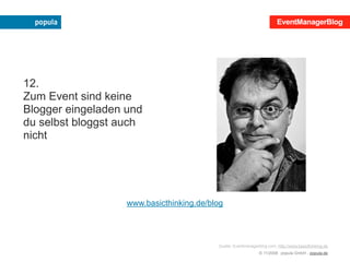 Mehr Erfolg mit der eigenen Veranstaltung!