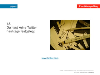 Mehr Erfolg mit der eigenen Veranstaltung!