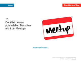 Mehr Erfolg mit der eigenen Veranstaltung!