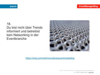 Mehr Erfolg mit der eigenen Veranstaltung!