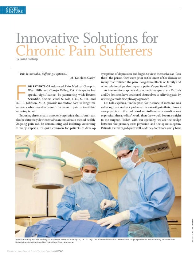 Innovative Solutions for Chronic Pain Sufferers at Advanced Pain