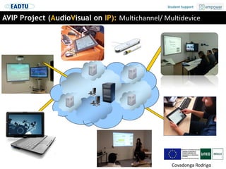 Student Support
Ángeles Sánchez-Elvira Paniagua
AVIP Project (AudioVisual on IP): Multichannel/ Multidevice
Covadonga Rodr...