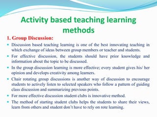 Innovative teaching learninig methods | PPTX