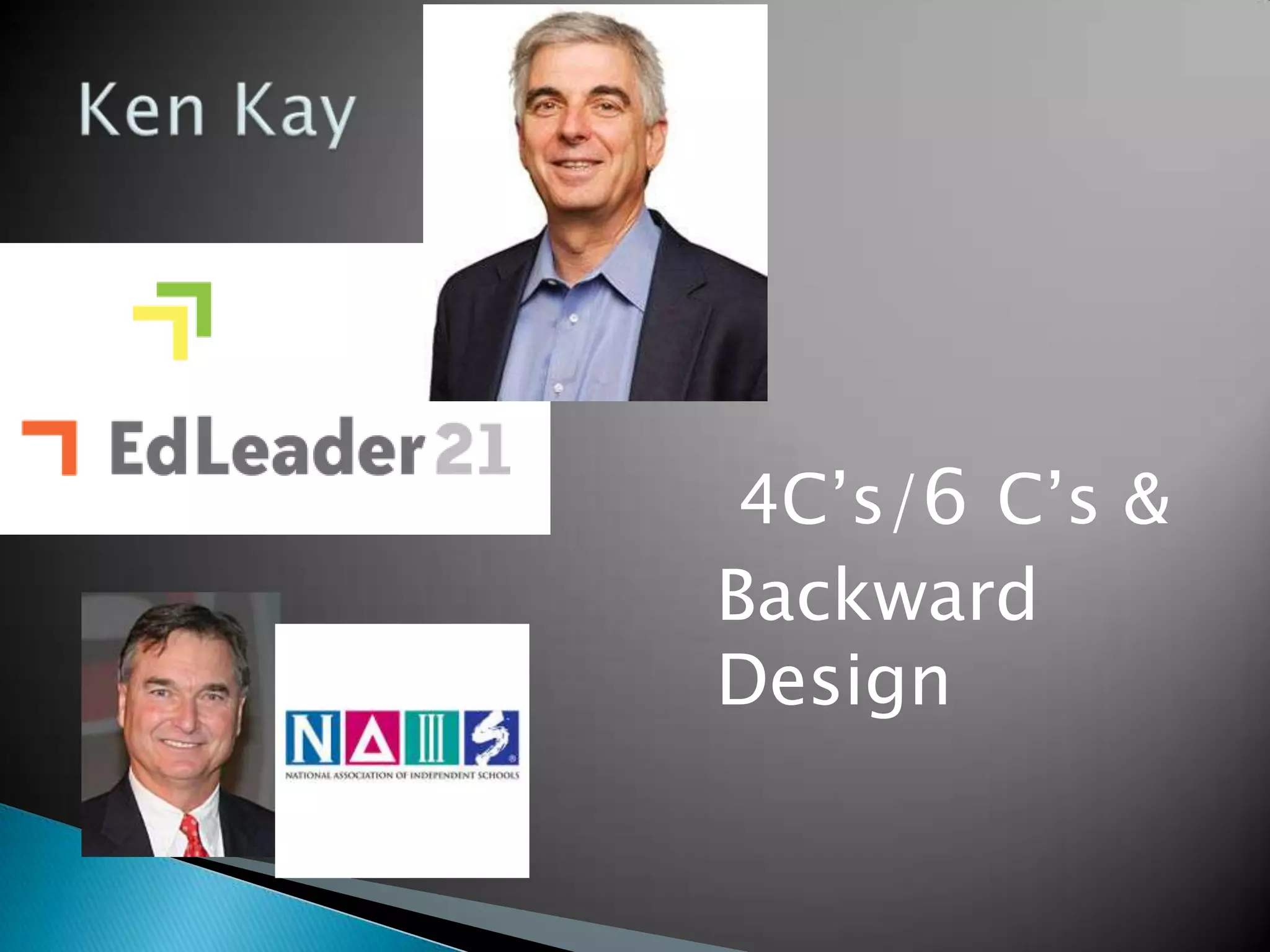4C’s/6 C’s &
Backward
Design
 