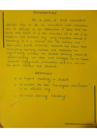 innovative work - sem 3