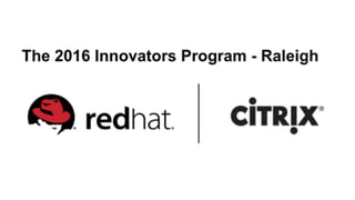Innovators program raleigh 2016   keynote