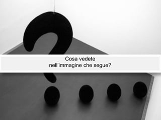Cosa vedete
nell’immagine che segue?
 