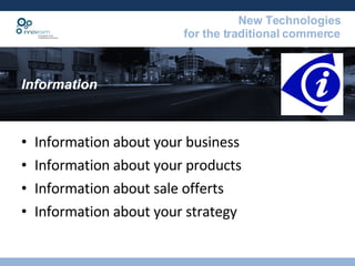 Information Information about your business Information about your products Information about sale offerts Information about your strategy 