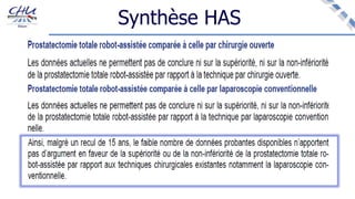 Synthèse HAS
 