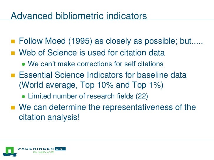 Bibliometric analysis tools on top of the university’s bibliographic
