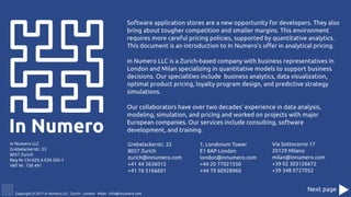 In Numero LLC: Introduction to Optimal Pricing