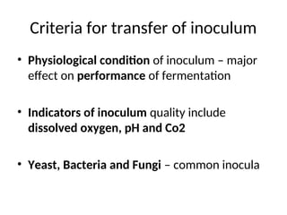 inocula development for industrial fermentation.ppt