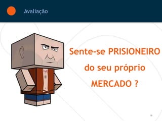 Avaliação




            Sente-se PRISIONEIRO
               do seu próprio
                MERCADO ?


                                14
 