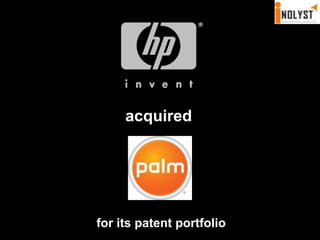 acquiredfor its patent portfolio