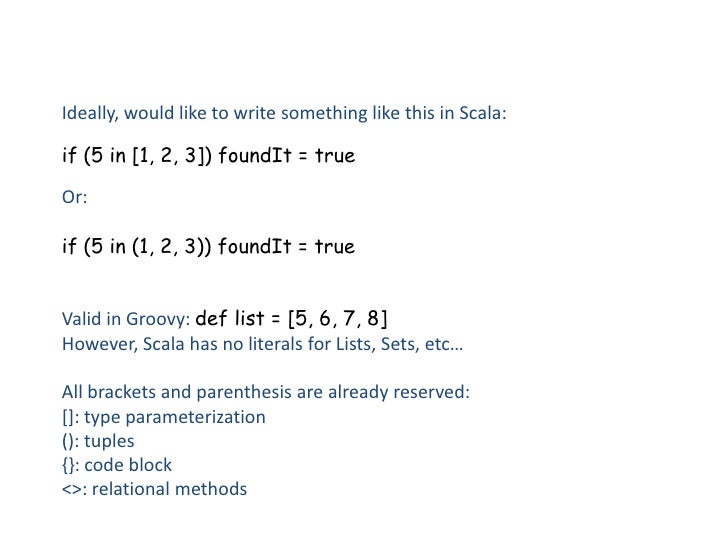 Implementing IN operator in Scala