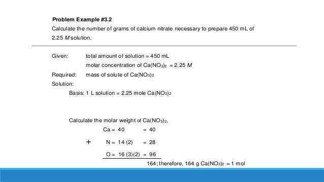 Quantitative Expressions Of The Concentration Of Solutions
