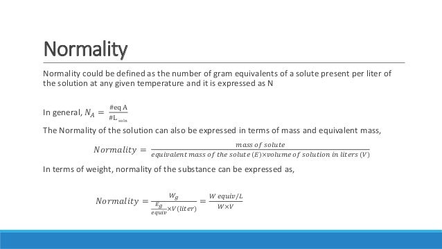 Molality Normality Problems With Solutions Pdf