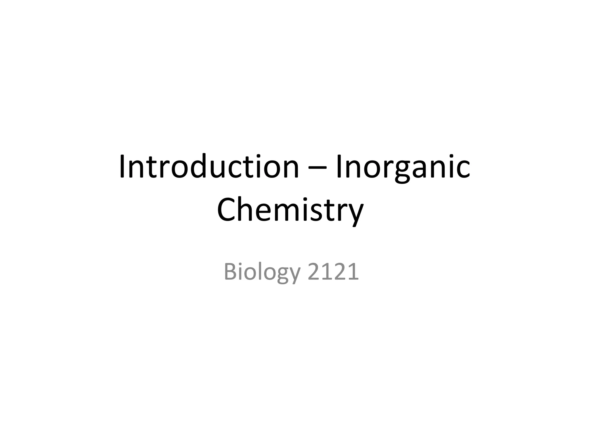 Inorganic chemch2 | PPT