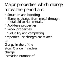 Comprehensive Overview of Periodic Table Trends and Properties in ...