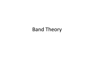 Band Theory
 