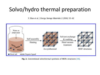 Solvo/hydro thermal preparation
 