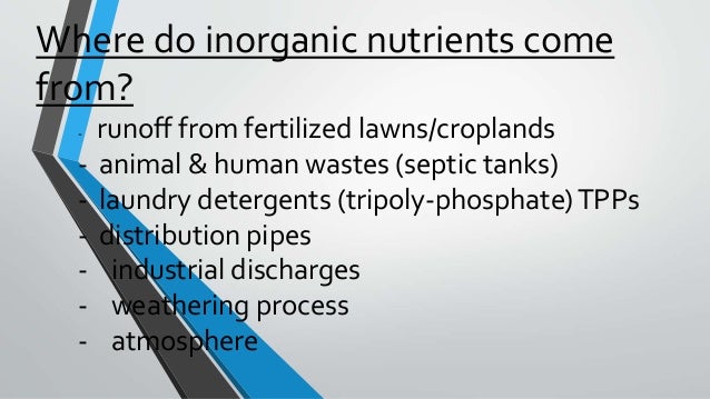 What nutrients are inorganic