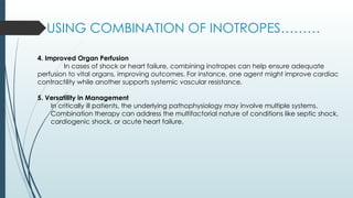 USING INOTROPES AND VASOPRESSORS IN OUR ICU | PPTX