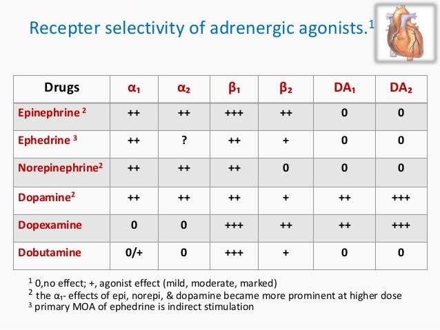 Dopamine Dose Chart