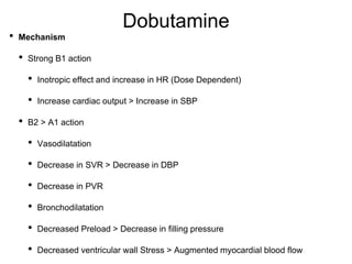 Inotropes and vasoactive drugs | PPTX