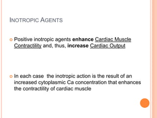 Inotropic drugs digitalis | PPTX