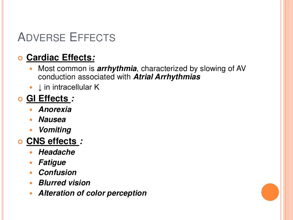 Inotropic drugs digitalis