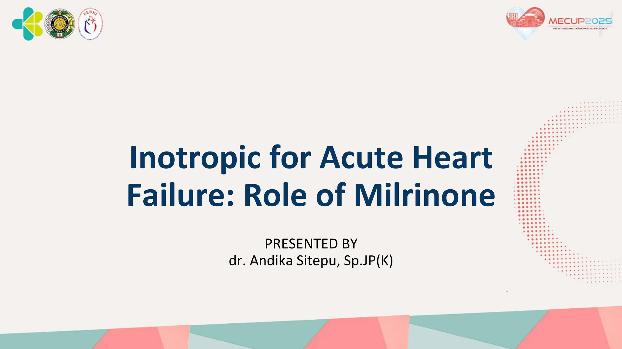 inotropic for acute heart failure; Role of Milrinone | PDF