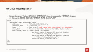 Hybrid Partitioned Tables in Oracle Database 19c | PPT