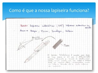 Como é que a nossa lapiseira funciona?
 