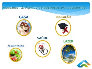 CASA
ALIMENTAÇÃO
EDUCAÇÃO
SAÚDE
LAZER
 