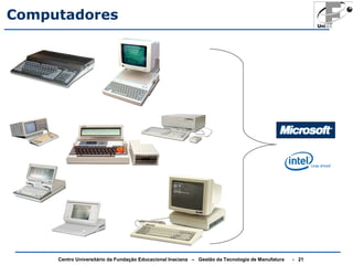 Computadores 
Centro Universitário da Fundação Educacional Inaciana – Gestão da Tecnologia de Manufatura - 21 
 