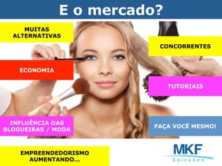 ECONOMIA
MUITAS
ALTERNATIVAS
INFLUÊNCIA DAS
BLOGUEIRAS / MODA
FAÇA VOCÊ MESMO!
TUTORIAIS
CONCORRENTES
E o mercado?
EMPREENDEDORISMO
AUMENTANDO...
 