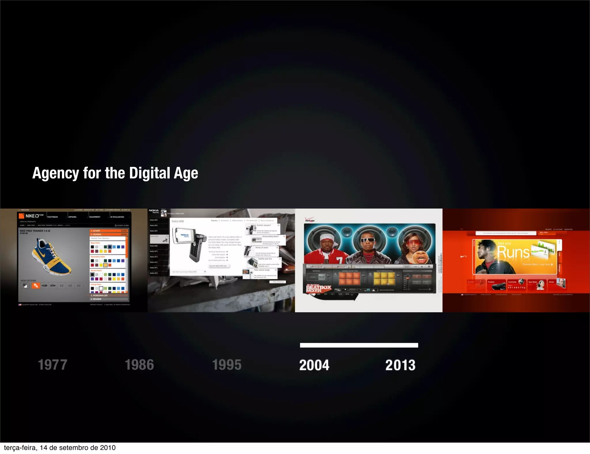 Agency for the Digital Age




terça-feira, 14 de setembro de 2010
 