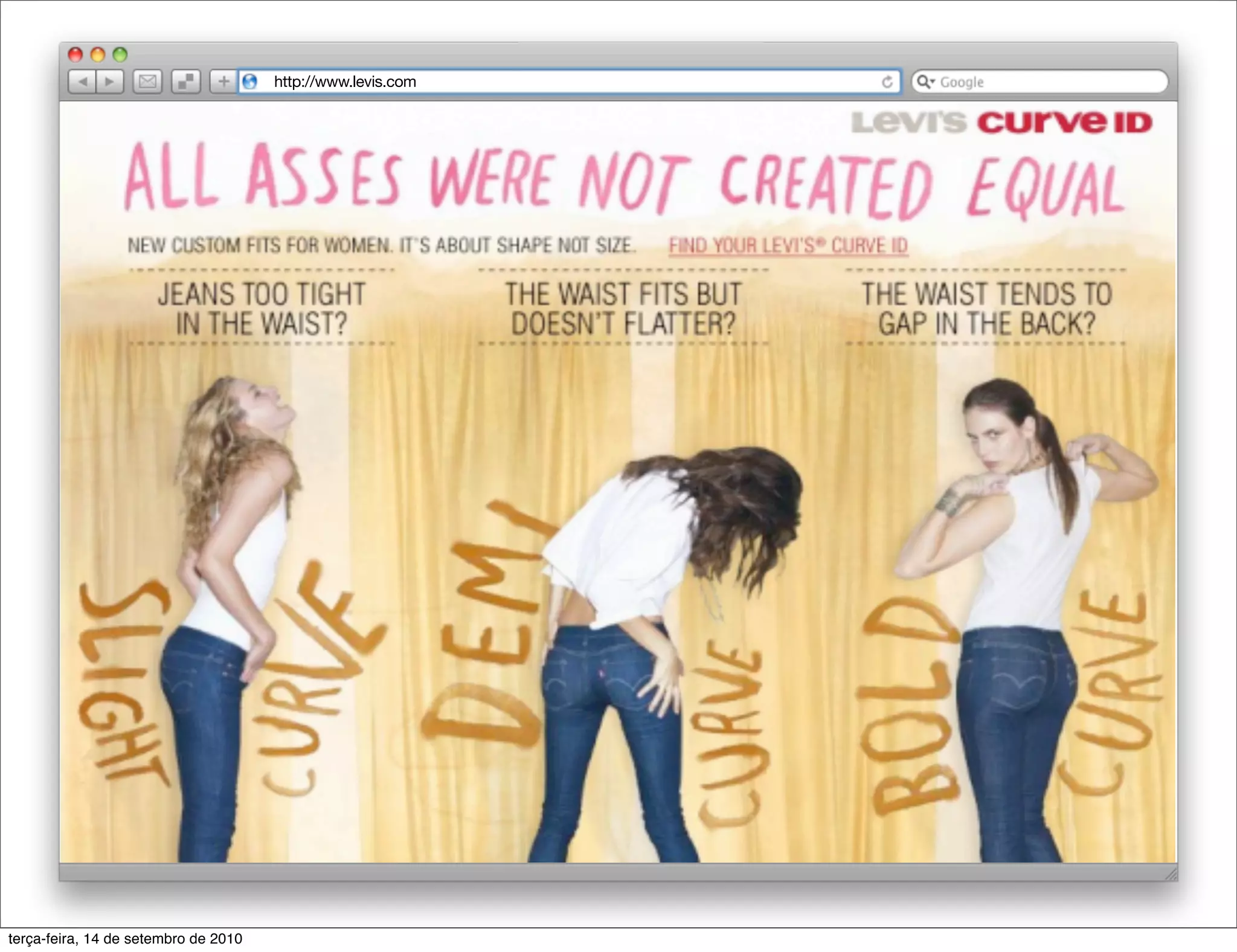 http://www.levis.com




terça-feira, 14 de setembro de 2010
 