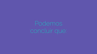 Podemos
concluir que:
 