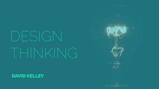 DESIGN
THINKING
DAVID KELLEY
 