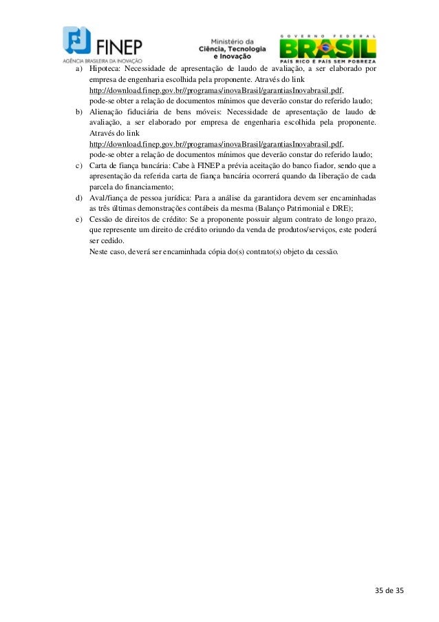 Plano Inova Empresa - Edital Nanotecnologia