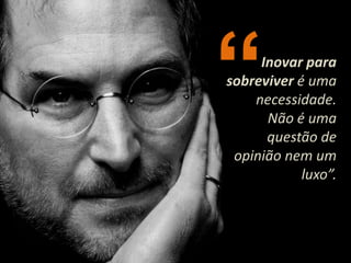 “ Inovar para sobreviver é uma necessidade. Não é uma questão de opinião nem um luxo”. 