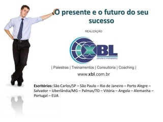 O presente e o futuro do seu
                   sucesso
Contato:
contato@megapalestras.com.br
Central: 16 3419-4950


www.megapalestras.com.br

Escritórios: São Carlos/SP – São Paulo – Rio de Janeiro – Porto
Alegre – Salvador – Uberlândia/MG – Palmas/TO – Vitória –
Angola – Alemanha – Portugal – EUA
 